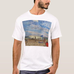 Camiseta Bandeira azul e máscara vermelha Montalivet do so