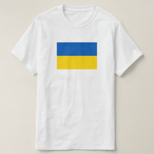 Camiseta Bandeira Azul Ucrânia e Amarelo