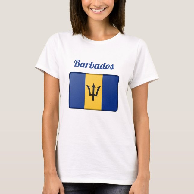 Camiseta Bandeira Barbados (Frente)
