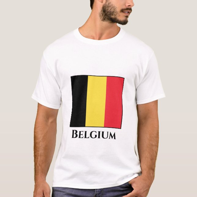 Camiseta Bandeira belga (Frente)