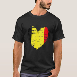 Camiseta Bandeira Belga Belga, Coração Belga