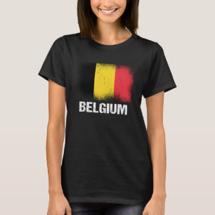 Camiseta Bandeira belga Bélgica