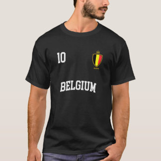 Camiseta Bandeira Belga de Futebol do Soccer 10