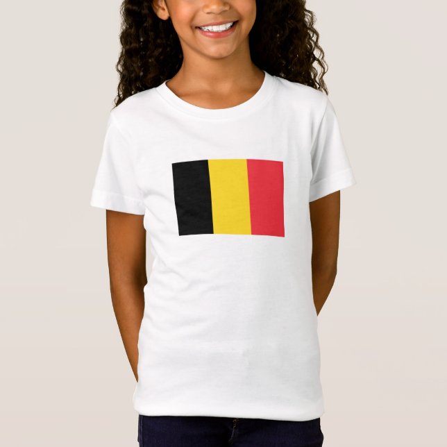 Camiseta Bandeira Belga Patriótica (Frente)