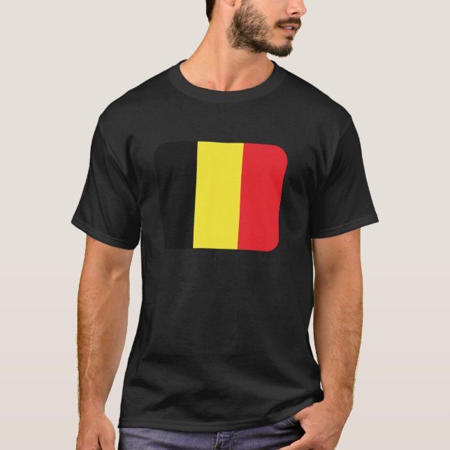 Camiseta Bandeira Bélgica (Frente)