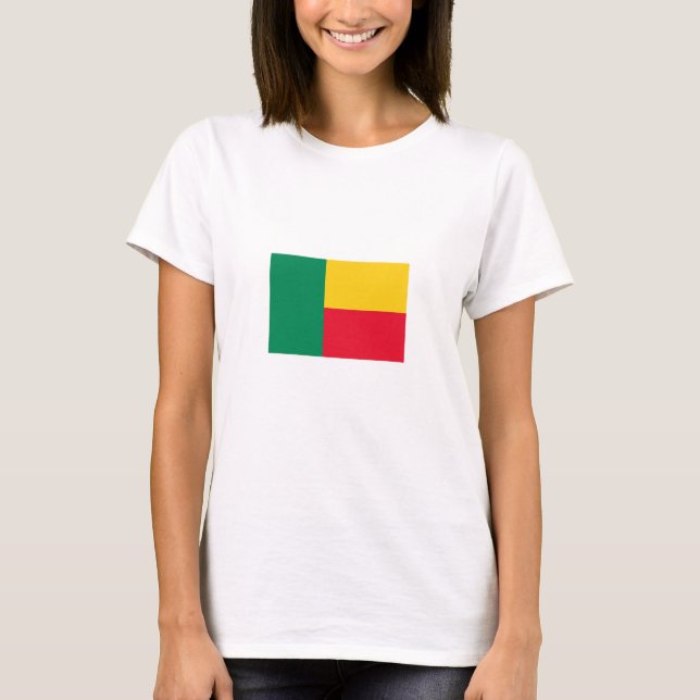Camiseta Bandeira Benim Patriótica (Frente)