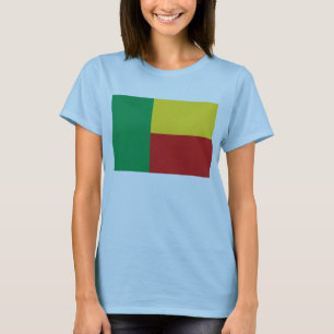 Camiseta Bandeira Benin x Mapa T-Shirt