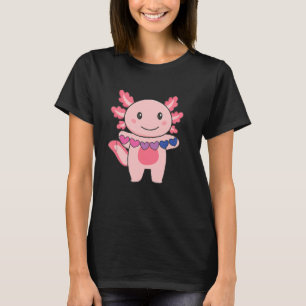 Camiseta Bandeira Bi Sem Orgulho De Gênero Lgbtq Axolotl