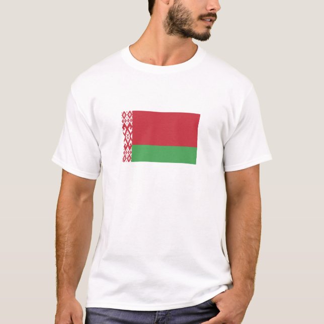 Camiseta Bandeira Bielorrussa Patriótica (Frente)