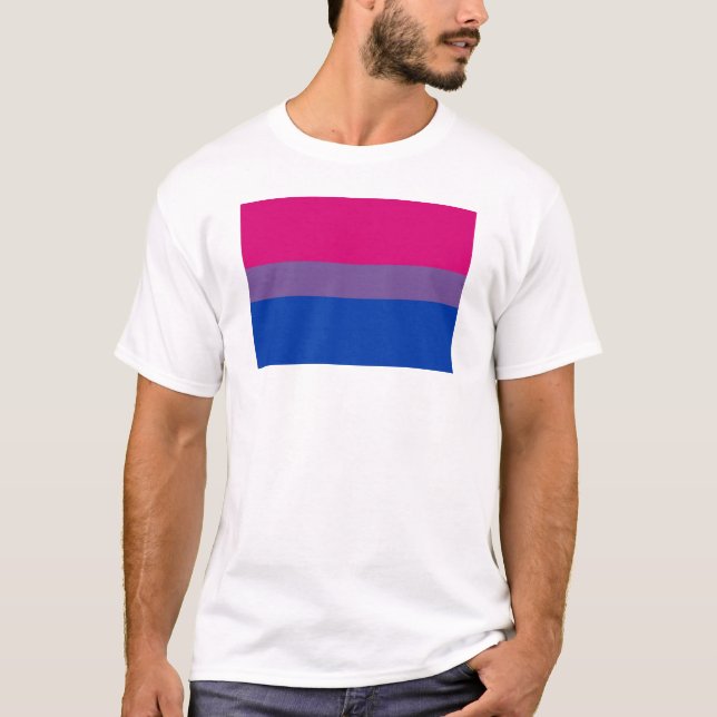 Camiseta Bandeira bissexual básica (Frente)