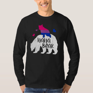 Camiseta Bandeira Bissexual do Urso Nana Bonito Dia do Orgu