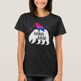 Camiseta Bandeira Bissexual do Urso Nana Bonito Dia do Orgu