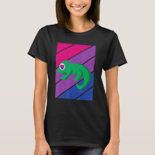 Camiseta Bandeira Bissexual Orgulho Camaleão Aliado Orgulho