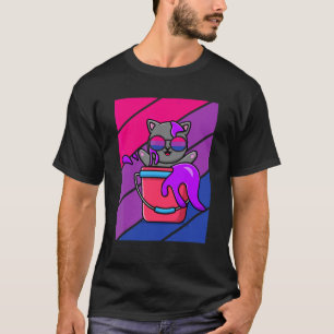 Camiseta Bandeira Bissexual Orgulho Lgbtq Aliado Orgulho Ga