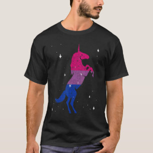 Camiseta Bandeira Bissexual Unicórn Magical Animal Bi Pride