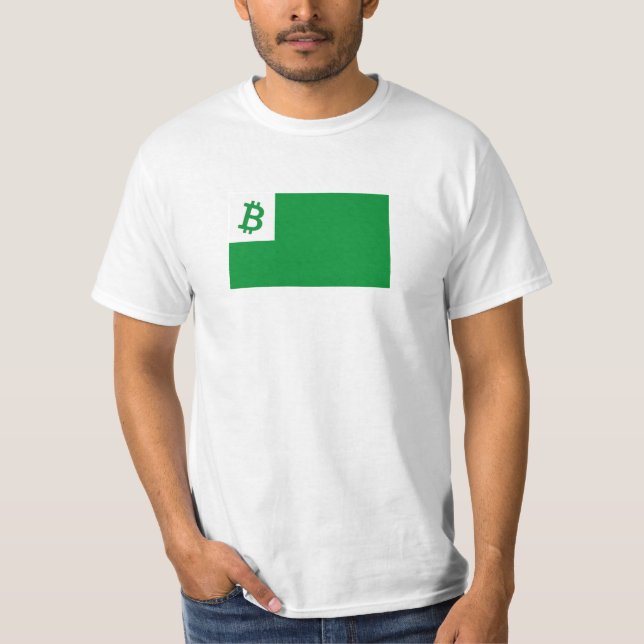 Camiseta Bandeira Bitmoney e Esperanto (Frente)