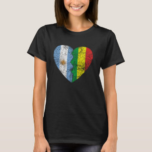 Camiseta Bandeira boliviana argentina Coração da Argentina