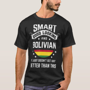 Camiseta Bandeira boliviana Orgulho Nativo Bolívia Raízes b