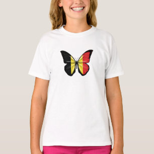 Camiseta Bandeira Borboleta Bélgica