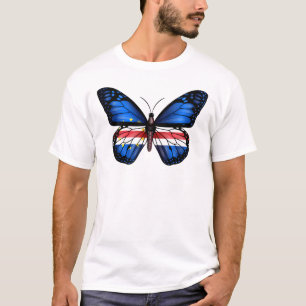 Camiseta Bandeira Borboleta de Cabo Verde