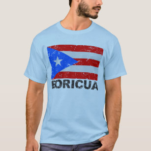 Camiseta Bandeira Boricua do vintage de Puerto Rico