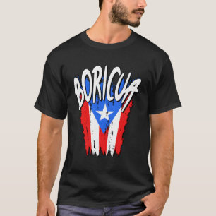 Camiseta Bandeira Boricua Porto-Riquenha Afetada