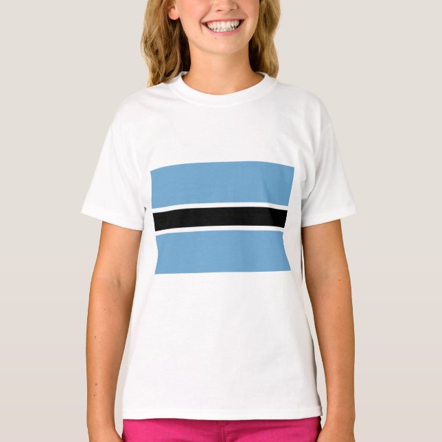 Camiseta Bandeira Botsuanesa (Botsuana) (Frente)