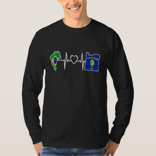 Camiseta Bandeira Brasileira Oregon Brasil Coração de Oreg