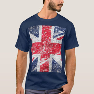 Camiseta Bandeira britânica/bandeira de Union Jack/bandeir