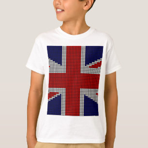 Camiseta bandeira britânica do jack da União