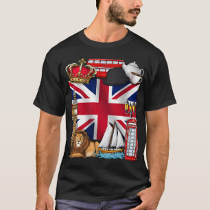 Camiseta Bandeira britânica do Reino Unido