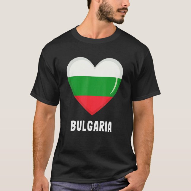 Camiseta Bandeira búlgara (Frente)