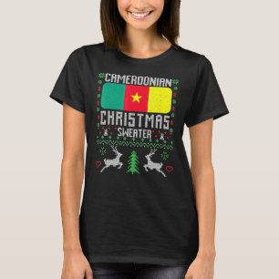 Camiseta Bandeira Camarões Bandeira Camarões