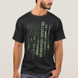 Camiseta Bandeira Camuflada EUA Vintage Orgulhoso Sinuca Bi