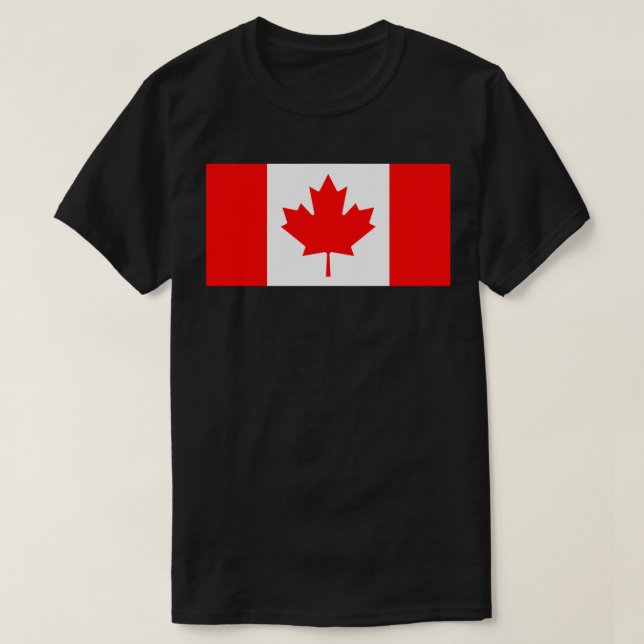 Camiseta bandeira canadense (Frente do Design)
