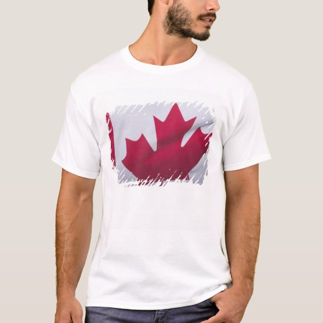 Camiseta Bandeira Canadense. (Frente)