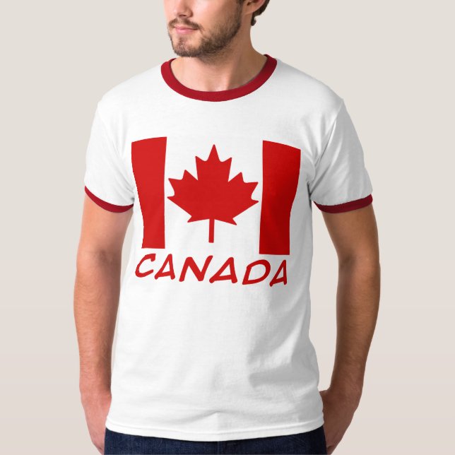 Camiseta Bandeira canadense (Frente)