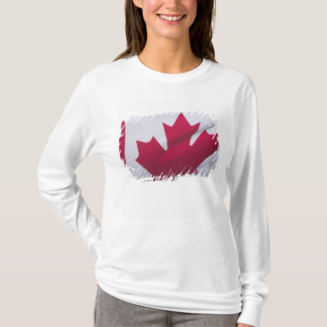 Camiseta Bandeira Canadense. (Frente)