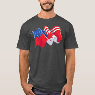 Camiseta Bandeira Canadense American Flag USA Canadá