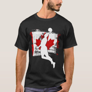 Camiseta Bandeira canadense de Canadá do basquetebol que