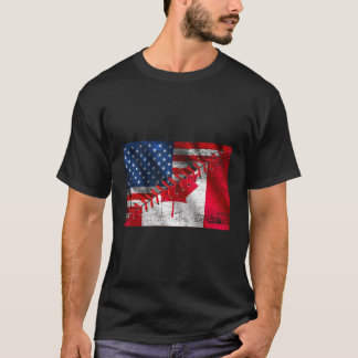 Camiseta Bandeira Canadense Maple Leaf American Cana