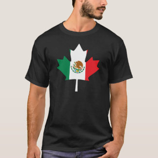 Camiseta Bandeira canadense mexicana