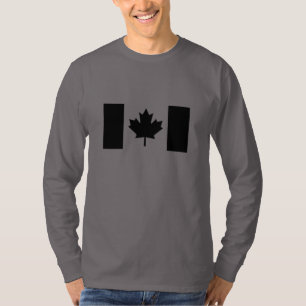 Camiseta Bandeira canadense no Decor Negro