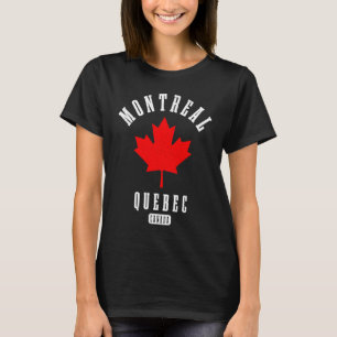 Camiseta Bandeira Canadense Orgulho Vintage Montreal Quebec