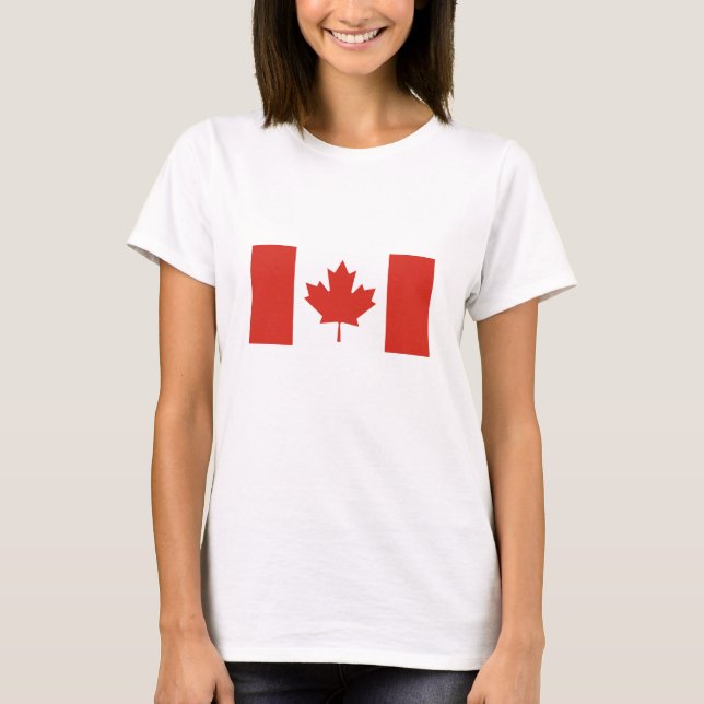 Camiseta Bandeira Canadense Patriótica (Frente)