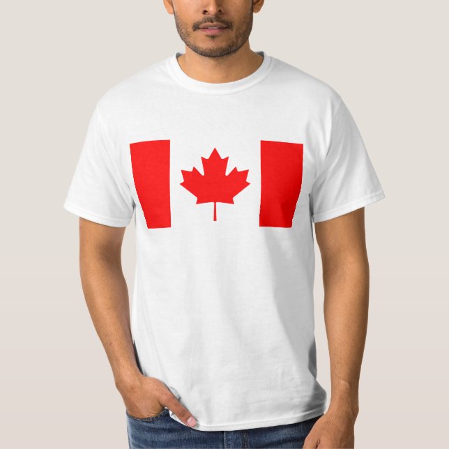 Camiseta Bandeira canadense T-Shirt (Frente)