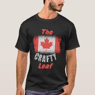 Camiseta Bandeira Canadiana 1Rua De Julho De Crafty Maple L