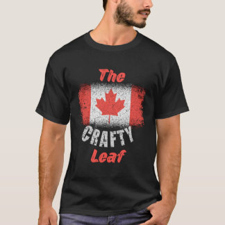 Camiseta Bandeira Canadiana 1Rua De Julho De Crafty Maple L