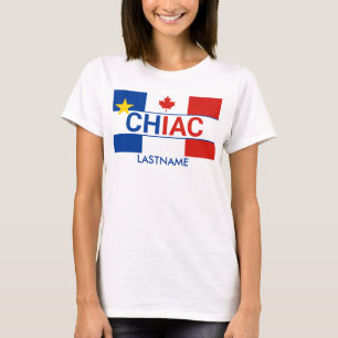 Camiseta Bandeira Canadiana Chiac Personalizada