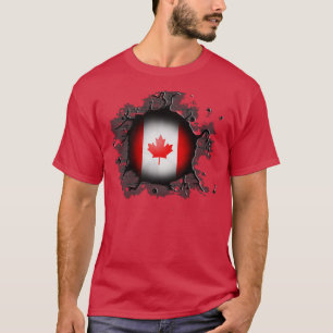 Camiseta Bandeira Canadiana do Dia da rua